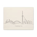 Toronto Skyline Canvas Print, One Line City Art, 12 x 16
