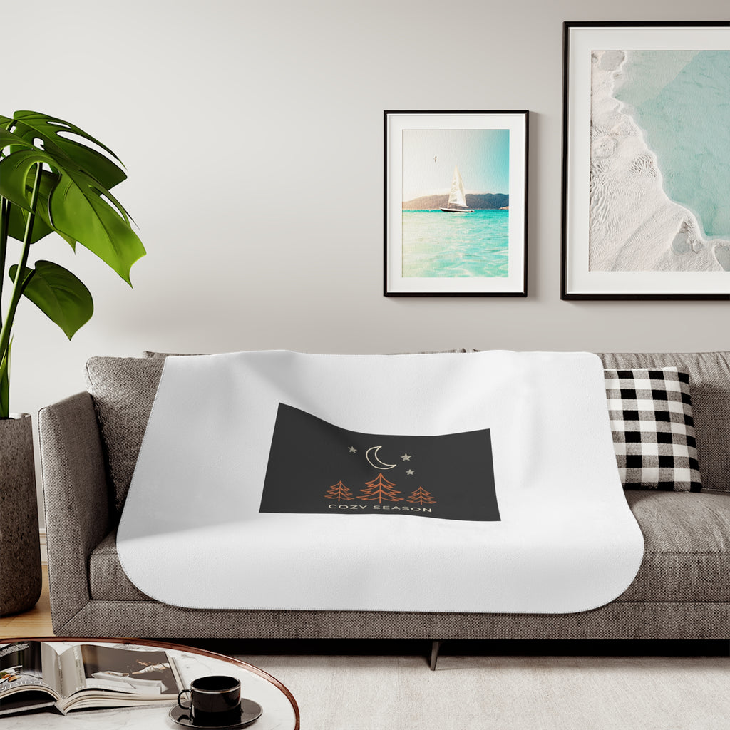 Cozy Season Sherpa Throw Blanket — 50" × 60"