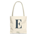 Custom Initial Tote Bag, Personalized Tote with Your Initial, Market and Everyday Carry