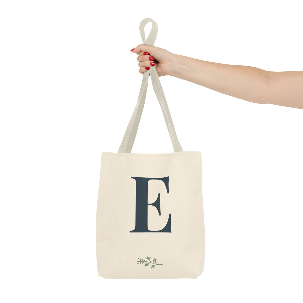 Custom Initial Tote Bag, Personalized Tote with Your Initial, Market and Everyday Carry