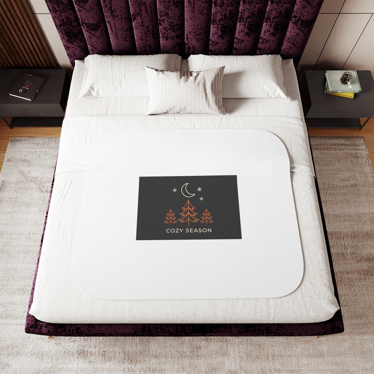 Cozy Season Sherpa Throw Blanket — 50" × 60"