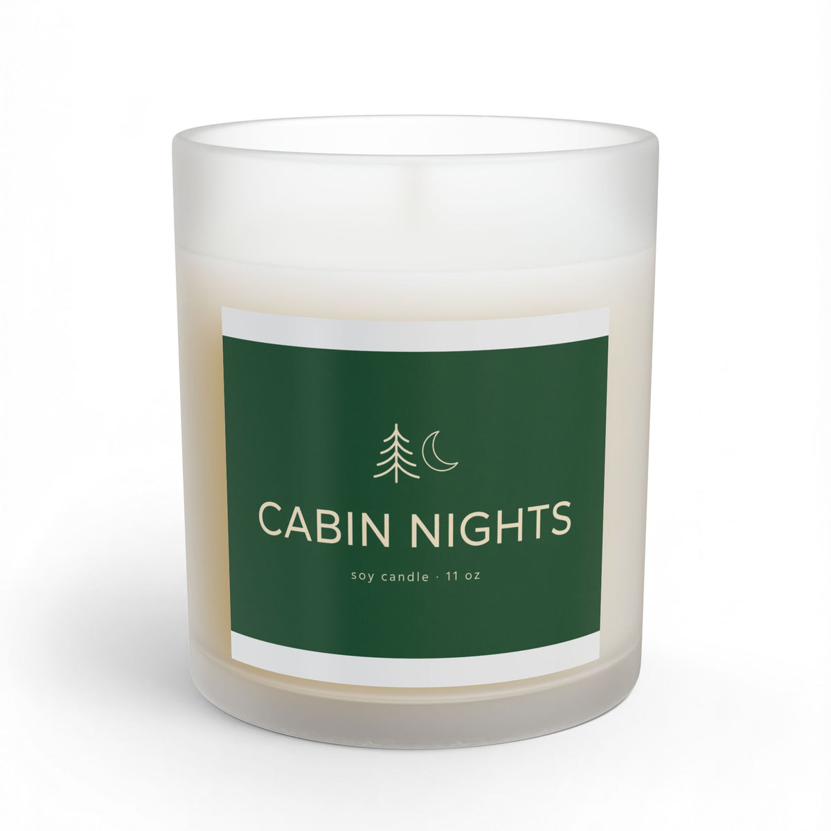 Cabin Nights Scented Soy Candle, Cinnamon Vanilla, 11 oz Gift Candle