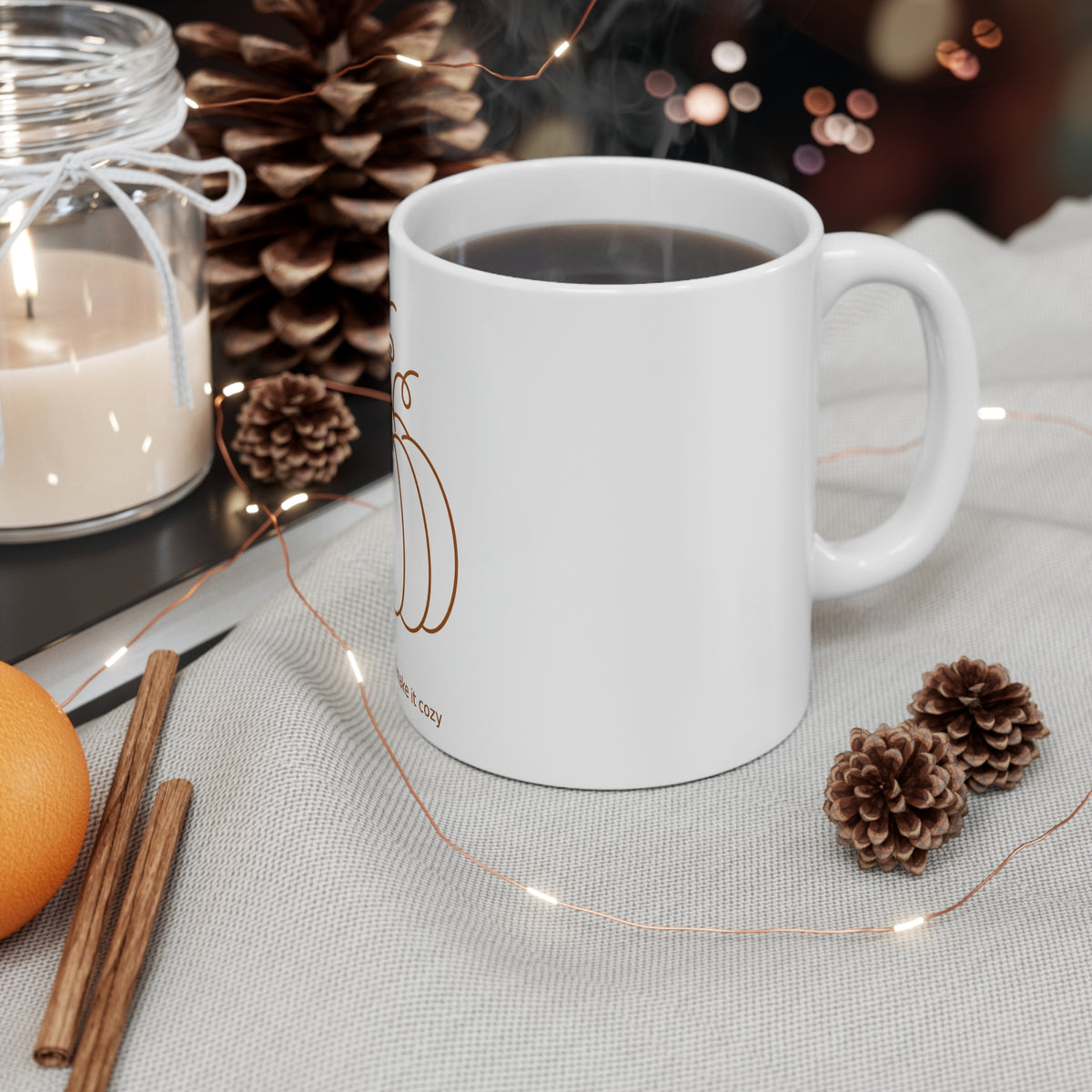 Autumn, But Make It Cozy Ceramic Mug — 11 oz